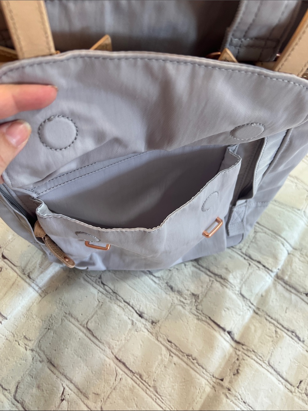 NWOT doughnut Greyish Purple Backpack - Picture 3 of 10